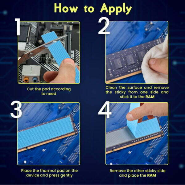 120x20 how to apply 120x20mm gelid 15w thermal pad