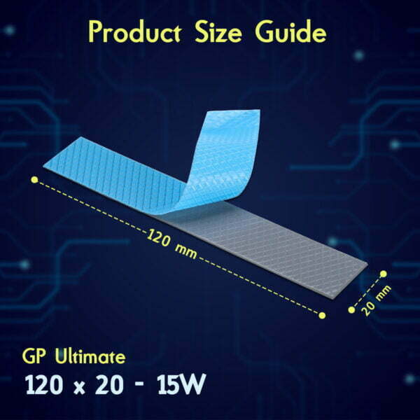 120x20 size gelid ultimate thermal pad